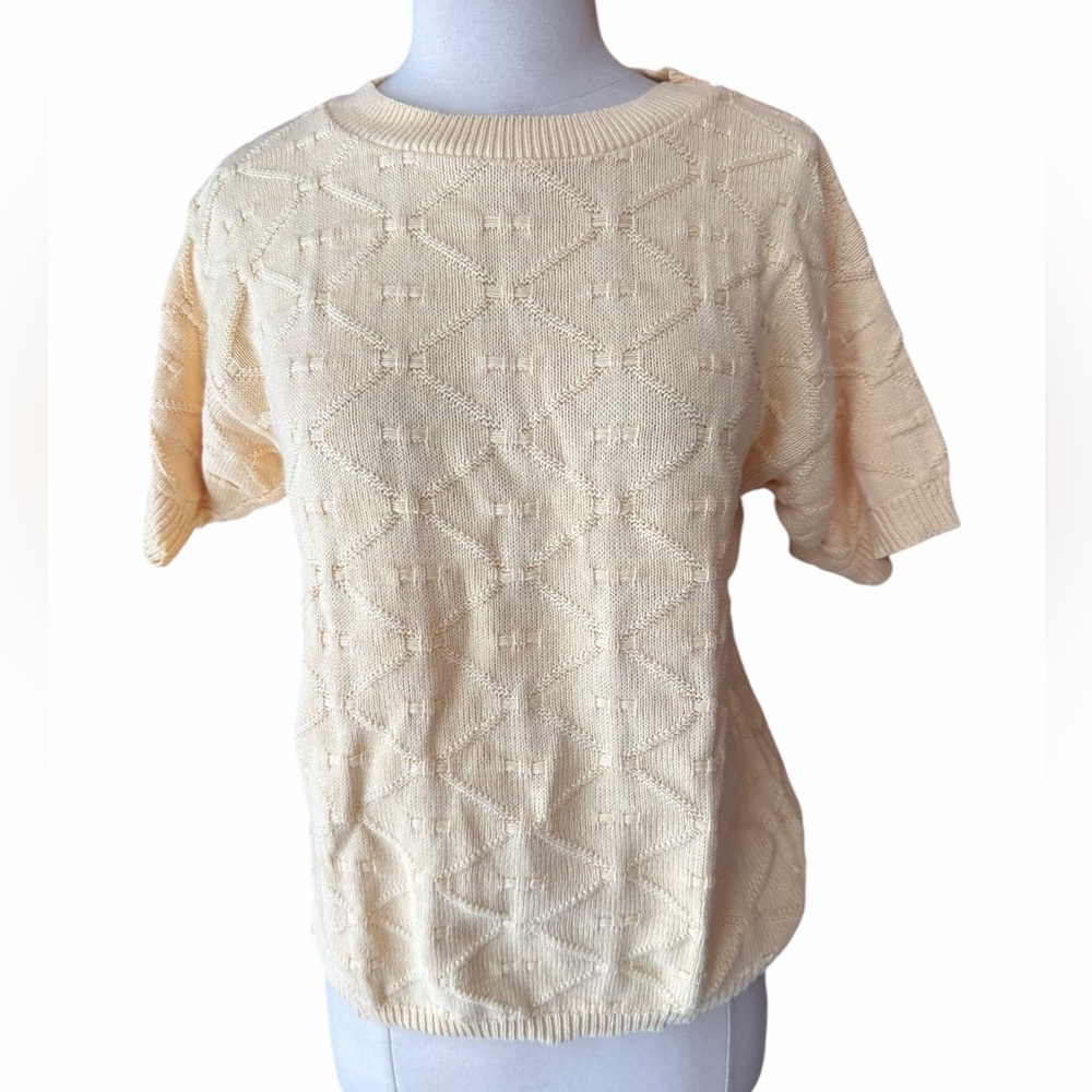 NWOT 1980s/90s Carriage Court, Made in USA, 100% Cotton Pullover Sweater‎